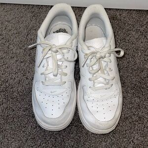 Nike all white Air Force 1s